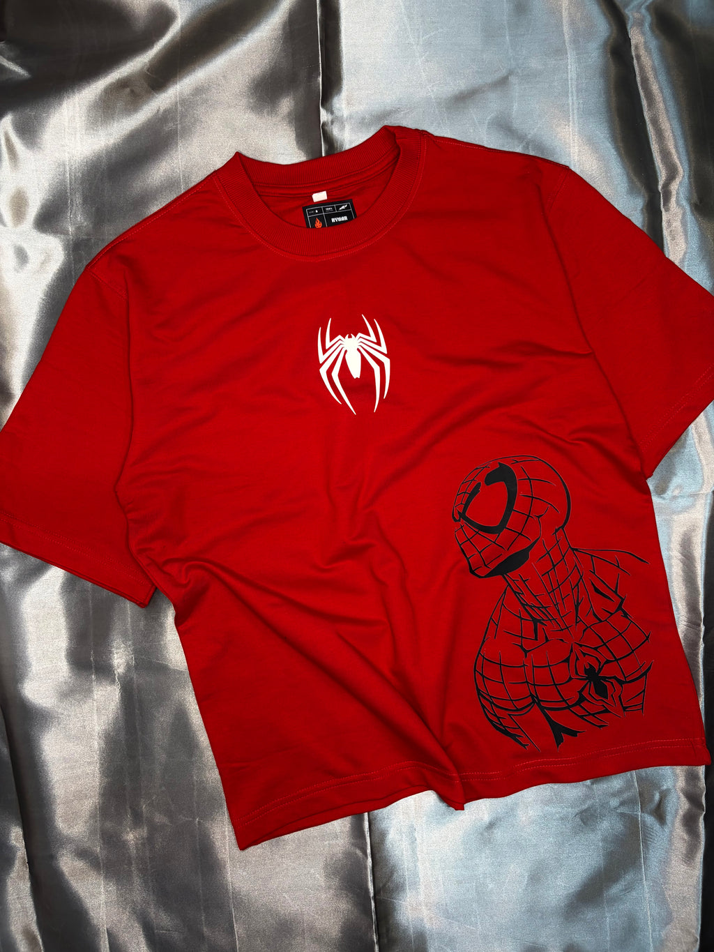 RYNAR Oversized Spider Man Glow Tee