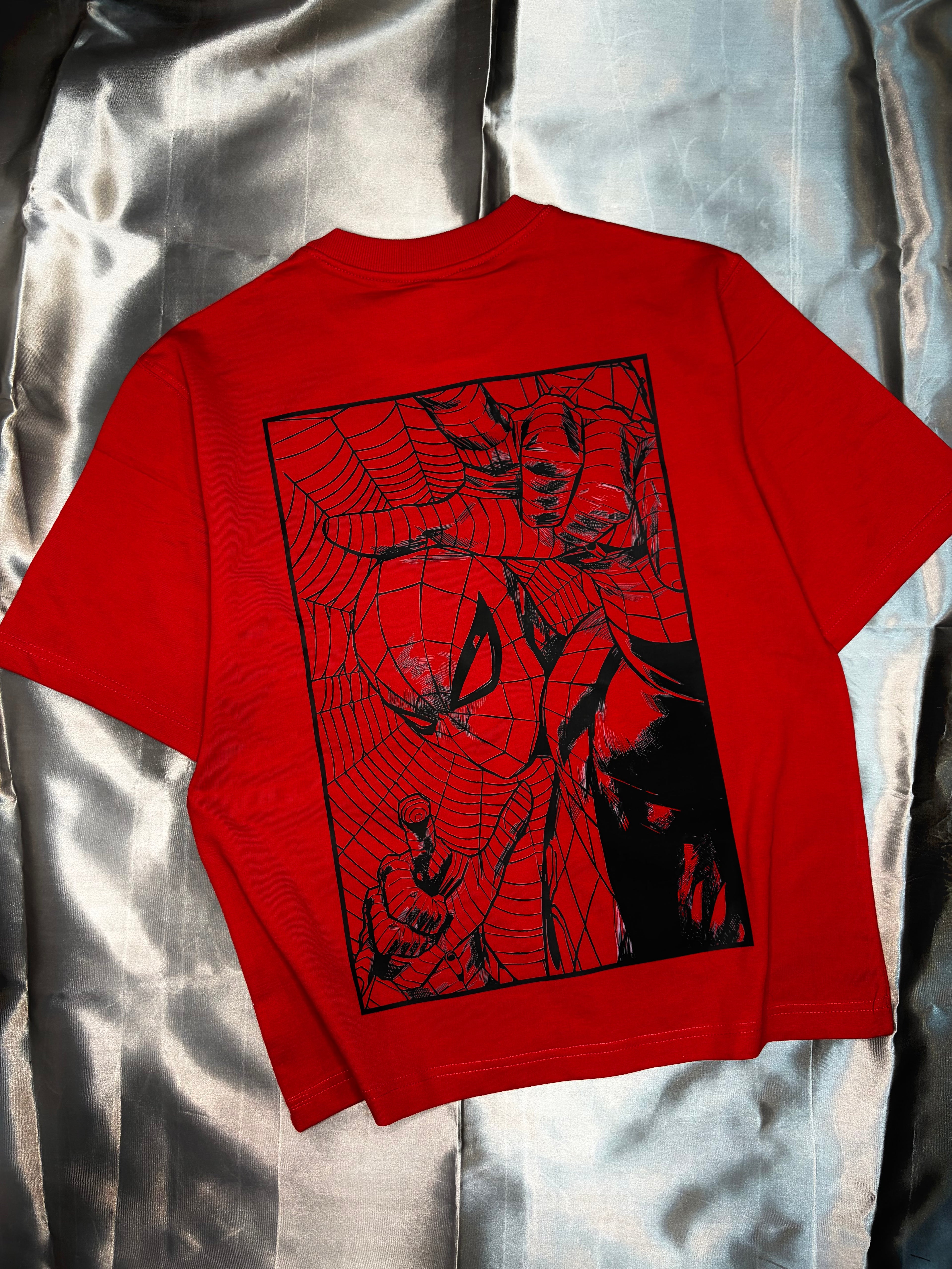 RYNAR Oversized Spider Man Glow Tee