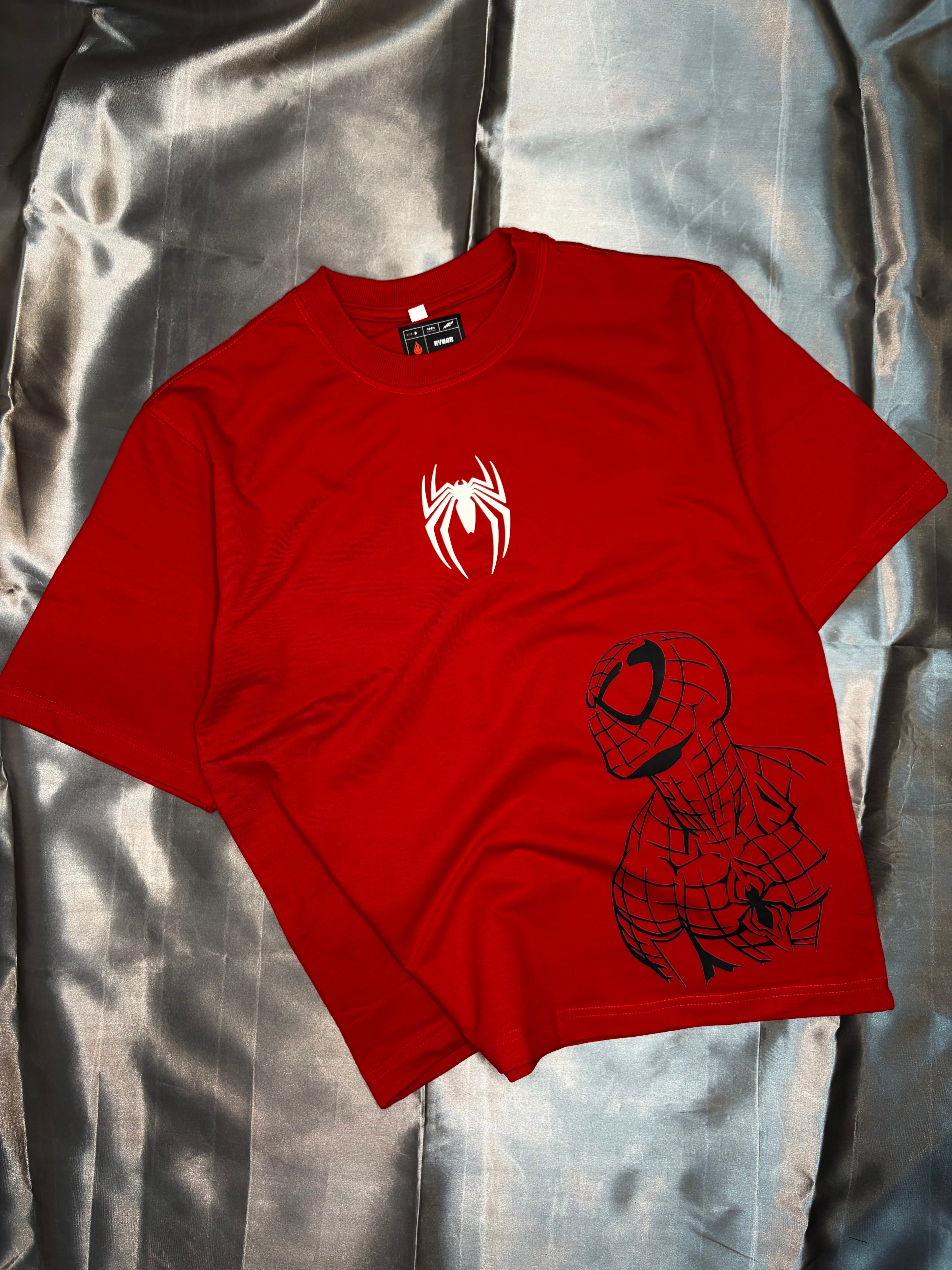 RYNAR Oversized Spider Man Glow Tee