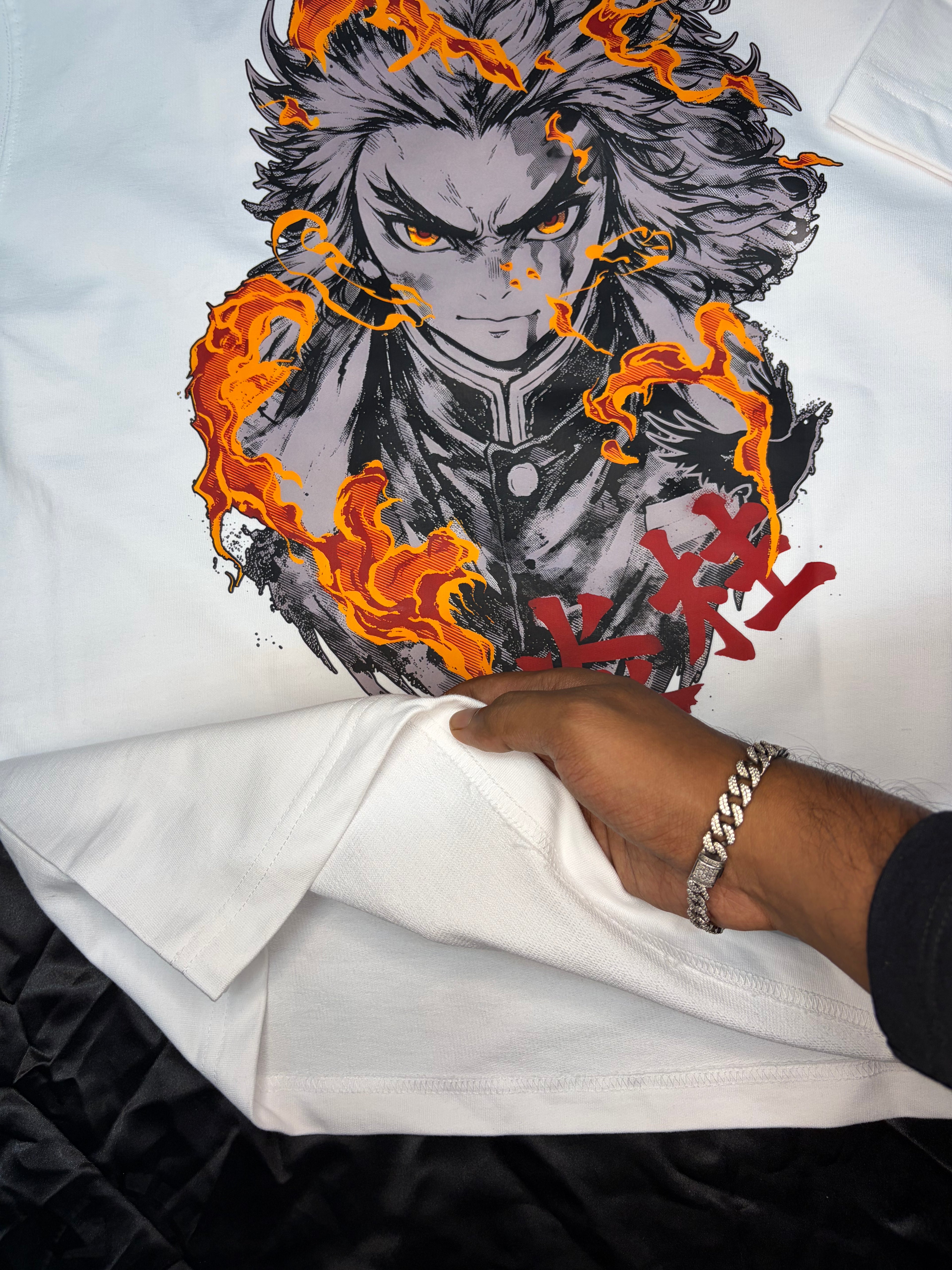 RYNAR Oversized Flame Hashira Tee