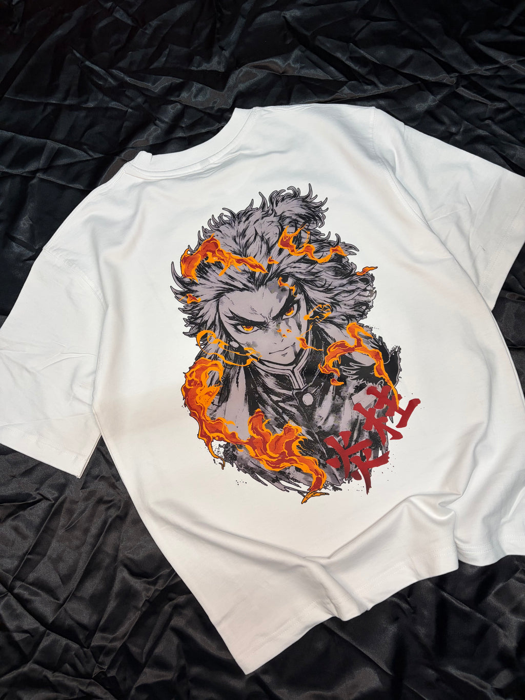 RYNAR Oversized Flame Hashira Tee