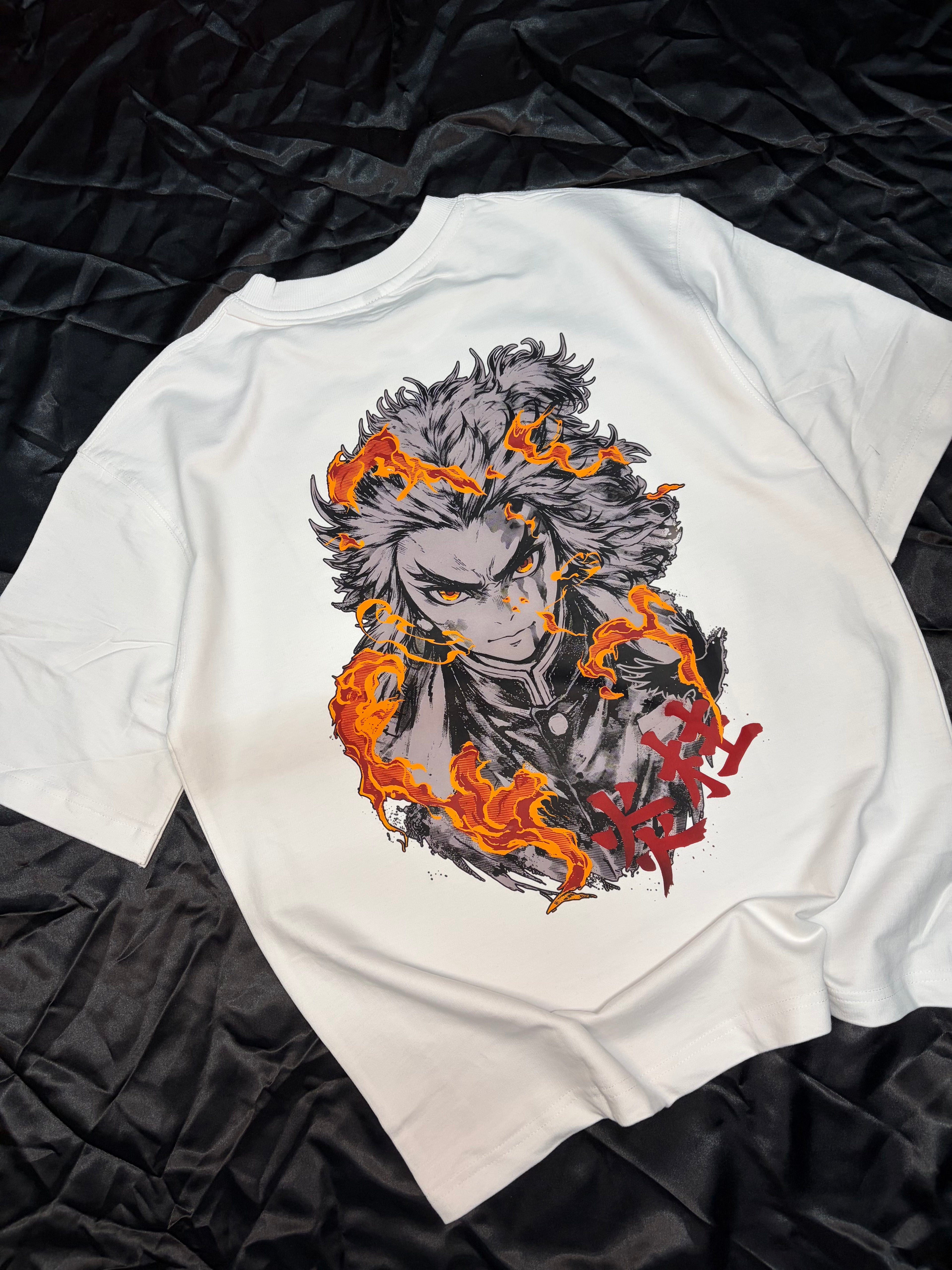 RYNAR Oversized Flame Hashira Tee