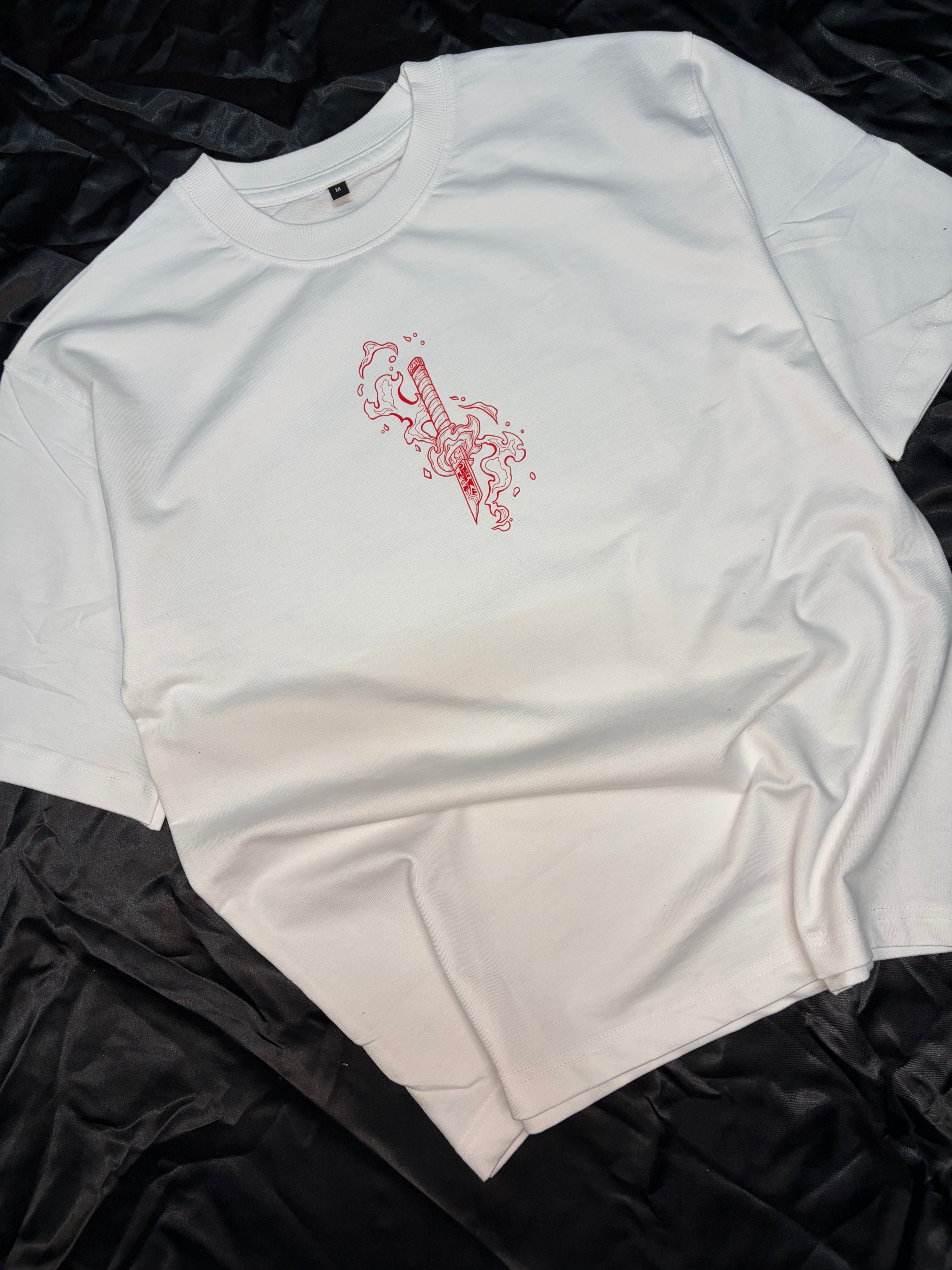 RYNAR Oversized Flame Hashira Tee